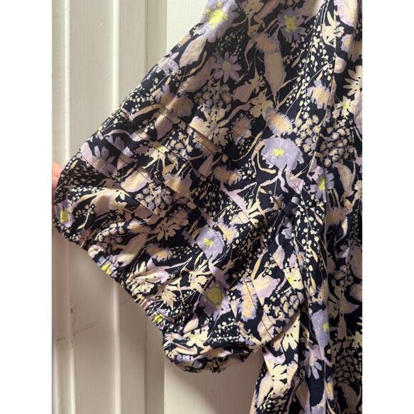 Ava & ViV NWT Women’s Plus Size 3X Floral Short Sleeve Blouse - Picture 7 of 7